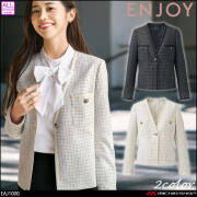 事務服 制服 接客 ENJOY エンジョイ オフィス カーシーカシマ ジャケット EAJ1000 ウェルビーグレイス
