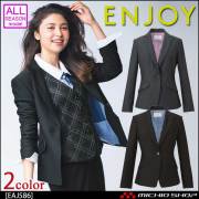 事務服 制服 ENJOY エンジョイ ジャケット EAJ586 エアニットウール カーシーカシマ