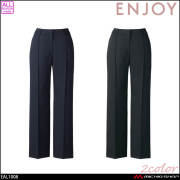 事務服 制服 接客 ENJOY エンジョイ オフィス カーシーカシマ  ストレートパンツ EAL1008 エブリィチェック