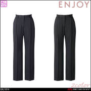 事務服 制服 接客 ENJOY エンジョイ オフィス カーシーカシマ ストライプ ストレートパンツ EAL1014 グロッシーフローラ
