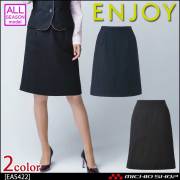 事務服 制服 ENJOY エンジョイ Aラインスカート EAS422 エアドットストライプ カーシーカシマ