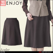 事務服 制服 ENJOY エンジョイ  カーシーカシマ 秋冬 フレアスカート EAS798  ソフィア カルゼ