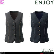 事務服 制服 ENJOY エンジョイ オフィス カーシーカシマ ベスト EAV951 クラシカ