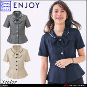 事務服 制服 ENJOY エンジョイ オーバーブラウス ESA704