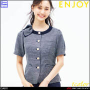 事務服 制服 ENJOY エンジョイ オフィス カーシーカシマ オーバーブラウス ESA831  ビューティーツイード