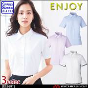 ENJOY エンジョイ 半袖シャツブラウス ESB594【オフィス制服の