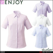 事務服 制服 ENJOY エンジョイ オフィス カーシーカシマ シャツブラウス(半袖) ESB929