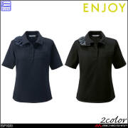 事務服 制服 接客 ENJOY エンジョイ オフィス カーシーカシマ  抗菌防臭 ポロシャツ ESP1033 エヴァーファインニット 2026年春夏新作