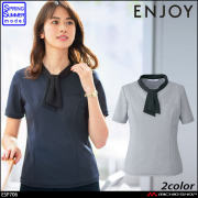 事務服 制服 ENJOY エンジョイ ポロシャツ ESP706  リップニット カーシーカシマ