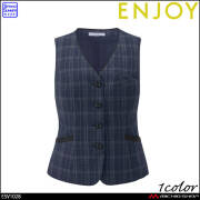 事務服 制服 接客 ENJOY エンジョイ オフィス カーシーカシマ  ベスト ESV1028 アンムギーウェア 2026年春夏新作