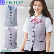 事務服 制服 ENJOY エンジョイ オフィス カーシーカシマ オーバーブラウス ESV888  マジックツイード