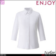 事務服 制服 接客 ENJOY エンジョイ オフィス カーシーカシマ  シャツブラウス(七分袖) EWB1062  2026年秋冬新作