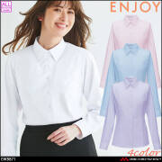 事務服 制服 ENJOY エンジョイ オフィス カーシーカシマ シャツブラウス(長袖) EWB871