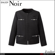 ユニフォーム 制服 受付 ENJOY Noir エンジョイ ノワール ノーカラージャケット NAJ035  カーシーカシマ