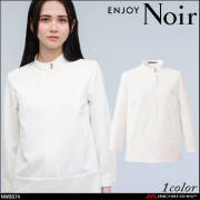 ユニフォーム 制服 受付 カーシーカシマ ENJOY Noir エンジョイ ノワール スタンドカラーブラウス(八分袖) NWB074 