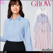 オフィス 事務服 制服 受付 SERVO サーヴォ GROW (グロウ) 長袖ブラウス  GBLL-1868