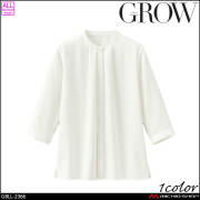 オフィス 事務服 制服 受付 SERVO サーヴォ GROW (グロウ) 七分袖ブラウス ラヴィエール GBLL-2366