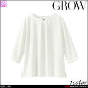オフィス 事務服 制服 受付 SERVO サーヴォ GROW (グロウ) 七分袖ブラウス ラヴィエール ビット付き GBLL-2367