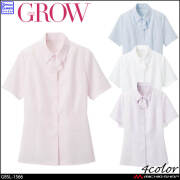 オフィス 事務服 制服 受付 SERVO サーヴォ GROW (グロウ) 半袖ブラウス  GBSL-1566