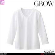 オフィス 事務服 制服 受付 SERVO サーヴォ GROW (グロウ)　アレニエ・ポンチ　レディスVネックカットソー GCSL-1251