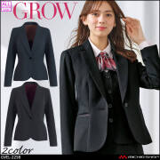 オフィス 事務服 制服 受付 SERVO サーヴォ GROW (グロウ) ジャケット GJAL-2257  ベルベット・ストライプ