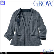 オフィス 事務服 制服 受付 SERVO サーヴォ GROW (グロウ)  春夏 ジャケット GJAL-2408  エアリーツイード 