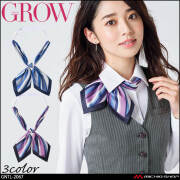 オフィス 事務服 制服 受付 SERVO サーヴォ GROW (グロウ) マルチストライプ・タイ GNTL-2067 スカーフ