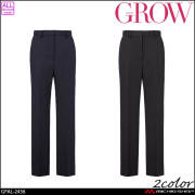 オフィス 事務服 制服 受付 SERVO サーヴォ GROW (グロウ) ストレートパンツ GPAL-2456 アーバン・ストライプ