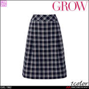 オフィス 事務服 制服 受付 SERVO サーヴォ GROW (グロウ) タックスカート GSKL-1963 ティアラ・チェック