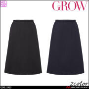オフィス 事務服 制服 受付 SERVO サーヴォ GROW (グロウ) Aラインスカート GSKL-2453 アーバン・ストライプ