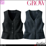 オフィス 受付 接客 事務服 制服 受付 SERVO サーヴォ GROW (グロウ)  ベスト GVEL-1753 フェリシア・ニット