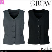 オフィス 事務服 制服 SERVO サーヴォ GROW (グロウ)  ベスト GVEL-1855 ピケニット