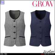 GROW (グロウ) ベスト GVEL-1902 楽天市場】事務服 ベスト GVEL-1902 (K8)フォーマル 事務員 受付