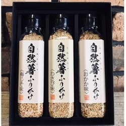 自然薯ふりかけ　3種類（おかか醤油・梅じそ・わさび）化粧箱
