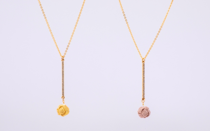 水引アクセサリー 金沢土産 ペンダントつぶら 金沢の水引｜自遊花人じ