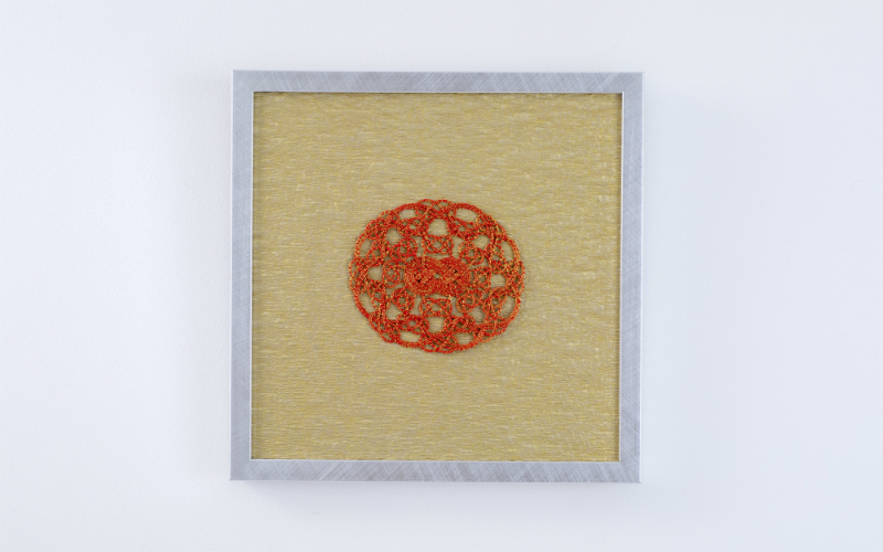 額「花紋(赤ラメ）」