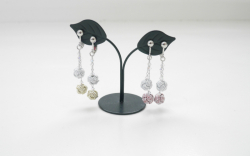 水引アクセサリー ピアス・イヤリング「ゆらり」 金沢の水引｜自遊花人