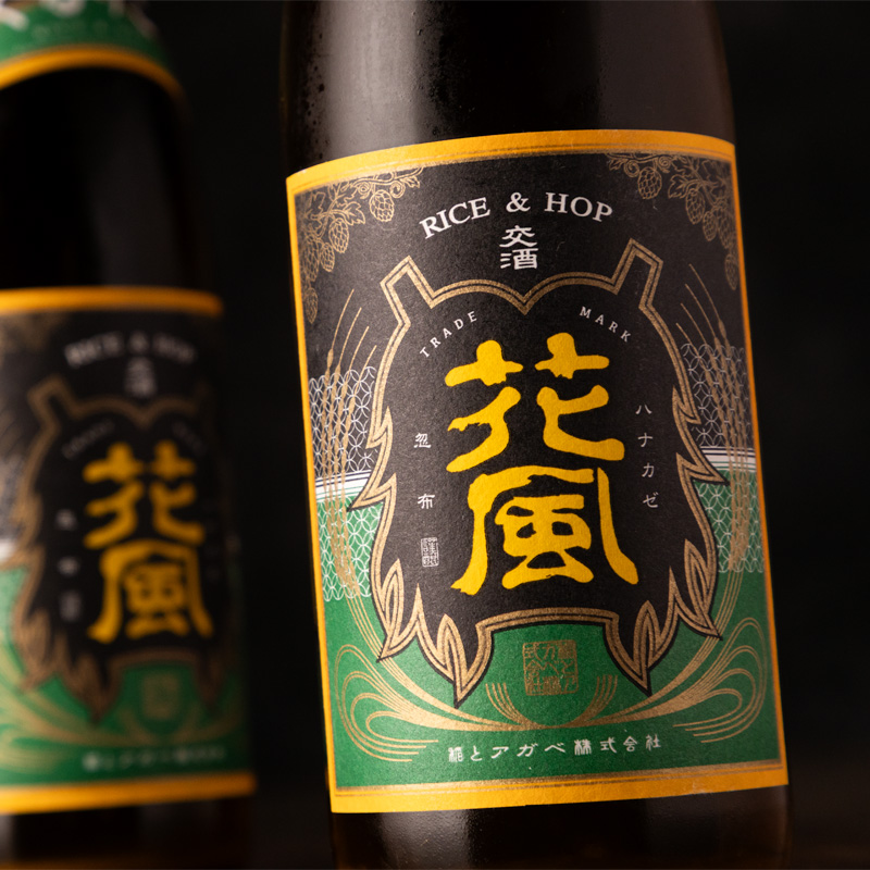 稲とアガベ　花風　よなよなエール