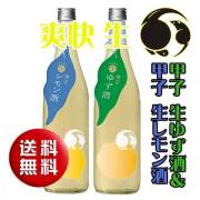 【送料無料】甲子 生ゆず 生レモン酒 セット