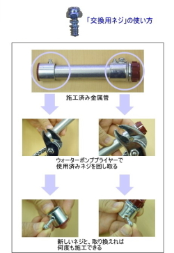 ねじなしボックスコネクタ　DS02192　(E19用)・ねじなし絶縁ブッシング　DS5419　(E19用)の交換用ネジ　型番DS0015　パナソニック　【電気工事士試験材料】【バラ売り】