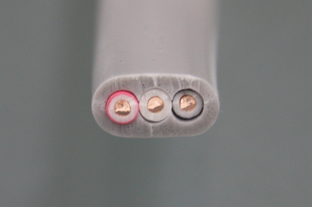 VVF1.6-3C （600Vビニル絶縁ビニルシースケーブル平形 1.6mm 3心） 1m 