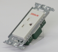 埋込コンセント（15A250V　接地極付）　WN1112K　パナソニック　【電気工事士試験材料】【バラ売り】