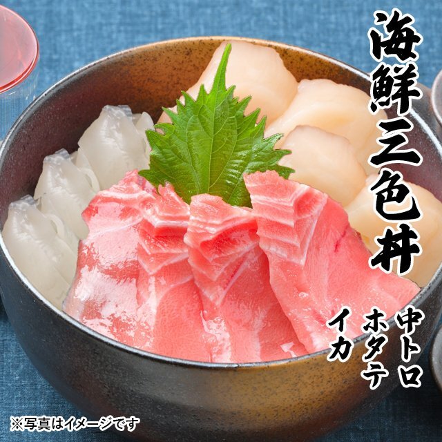 海鮮　三色丼