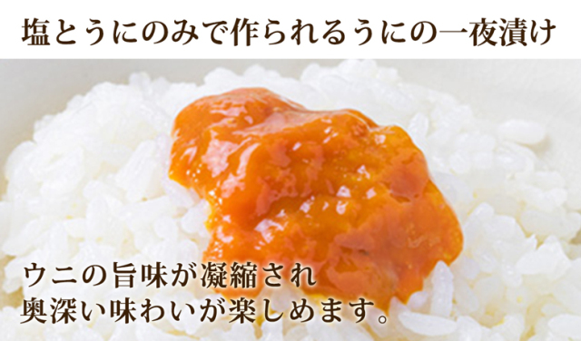 塩ウニ 三陸産 瓶 (赤) 60g 宏八屋 うに ウニ ギフト 3.11