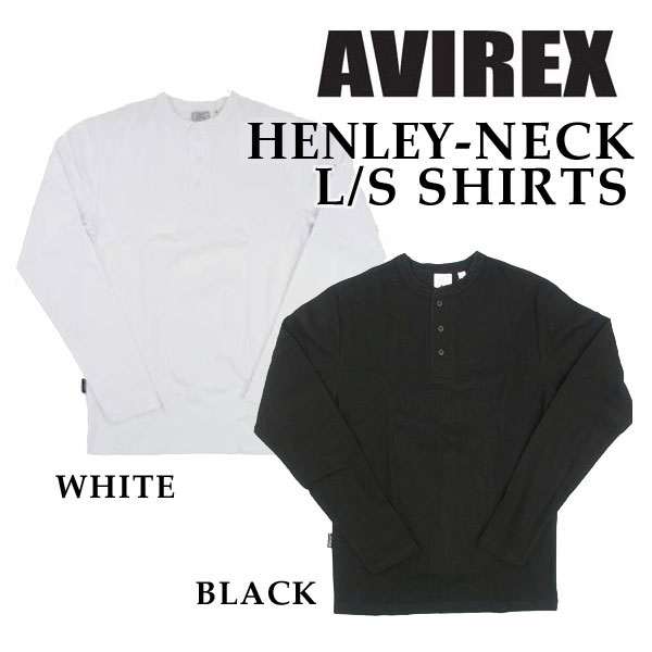avirex ヘンリーネック　長袖 Tシャツ