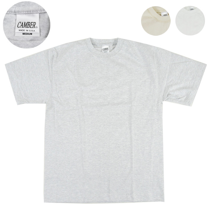 CAMBER キャンバー クルーネックTシャツ 8オンス マックスウェイト 半袖Tシャツ＃301 【半袖Tシャツ】 -JOE-