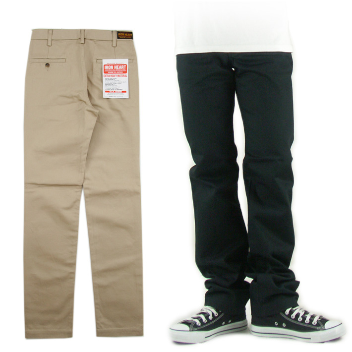 IRON HEART 12oz ヘビーチノトラウザー レギュラーフィット 730 -JOE-