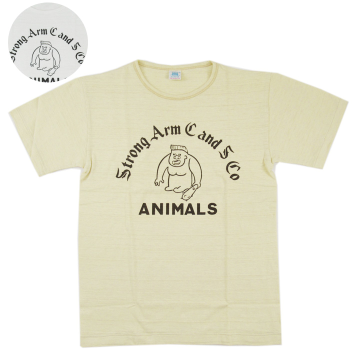 John Gluckow ジョングラッコー 半袖Tシャツ ANIMALS TEE 【半袖Tシャツ】 【メール便可】 -JOE-