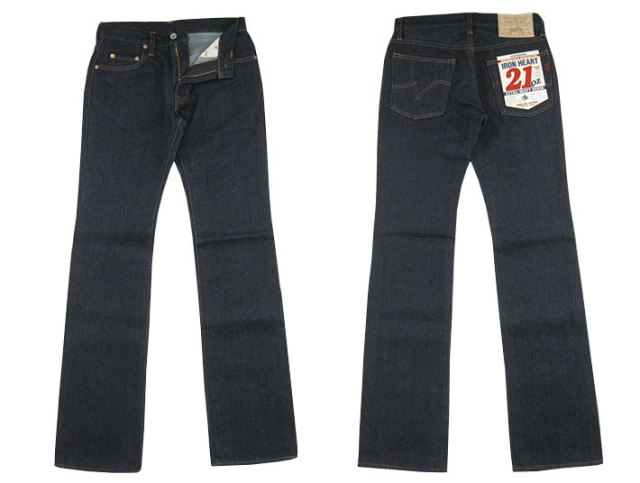IRON HEART 461Z アイアンハート ジップフライ ブーツカット 21oz 