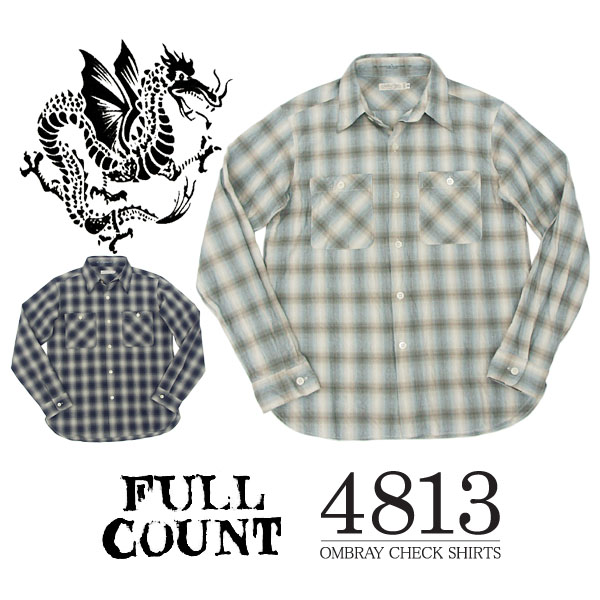 フルカウント オンブレーチェックシャツ